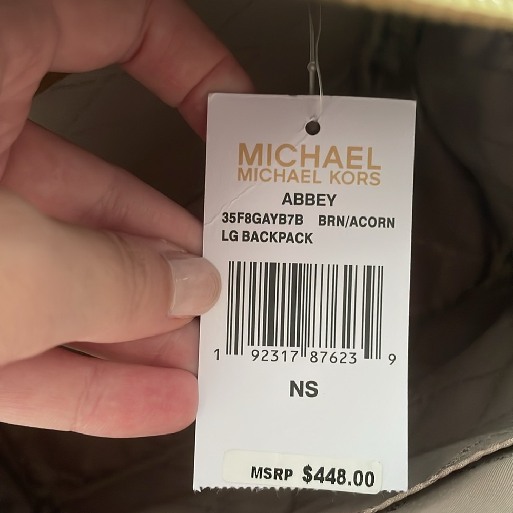 Michael Kors Large Abbey Backpack - Picture 11 of 11